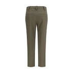 Bicolor Cotton Dress Pants