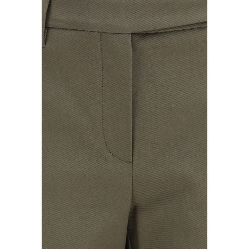 Bicolor Cotton Dress Pants