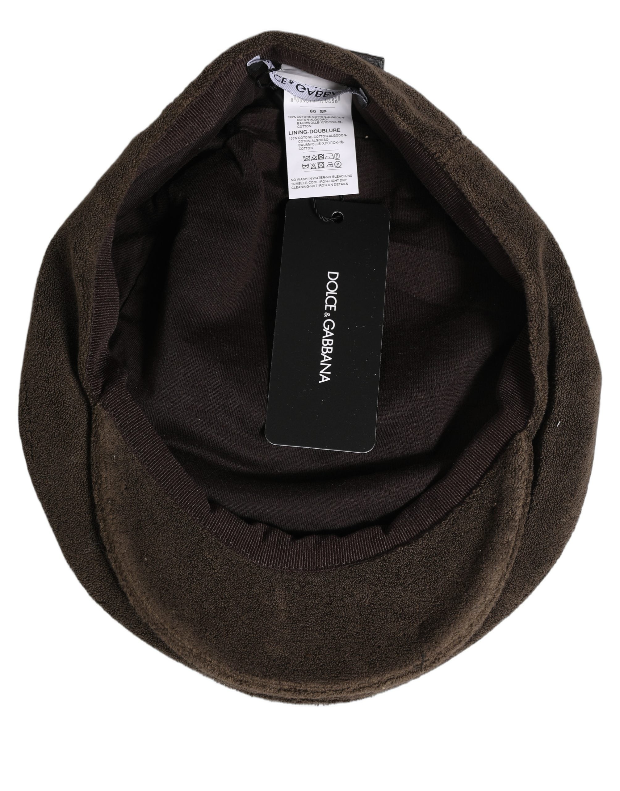 Men Brown Cotton Newsboy Cloth Capello Hat