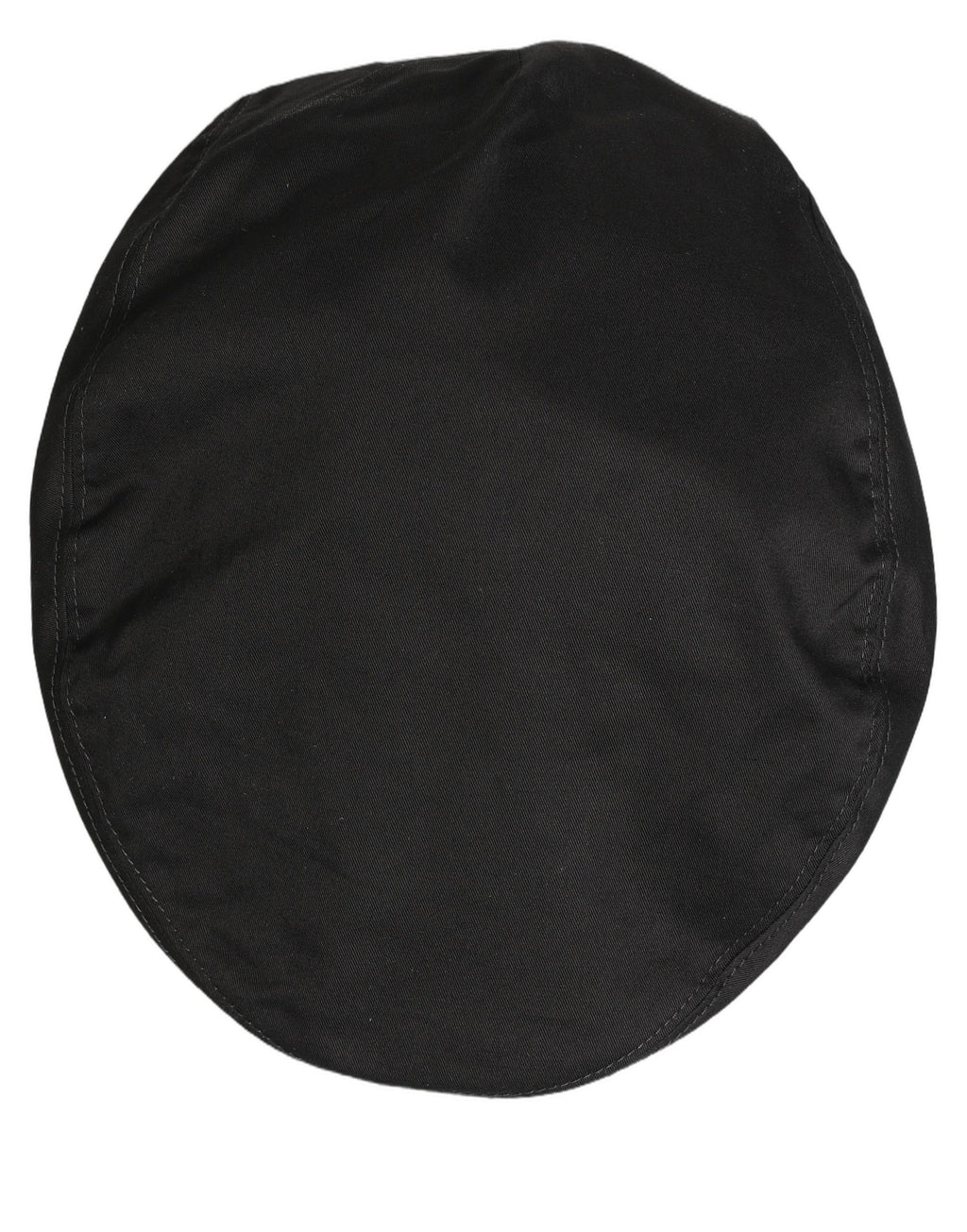 Men Black Cotton Stretch Newsboy Cloth Capello Hat