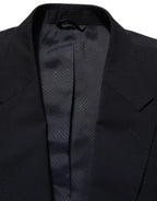Black Wool Single Breasted Men Blazer Jacket
