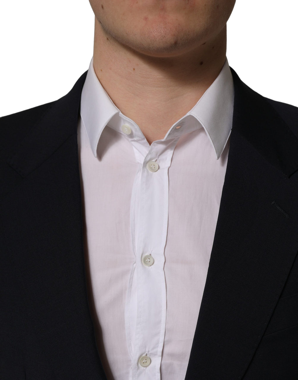 Black Wool Single Breasted Men Blazer Jacket