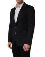 Black Cashmere Single Breasted Blazer Jacket