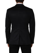 Black Cashmere Single Breasted Blazer Jacket