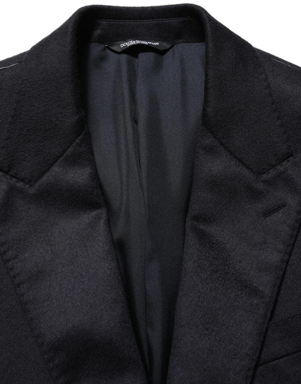 Black Cashmere Single Breasted Blazer Jacket