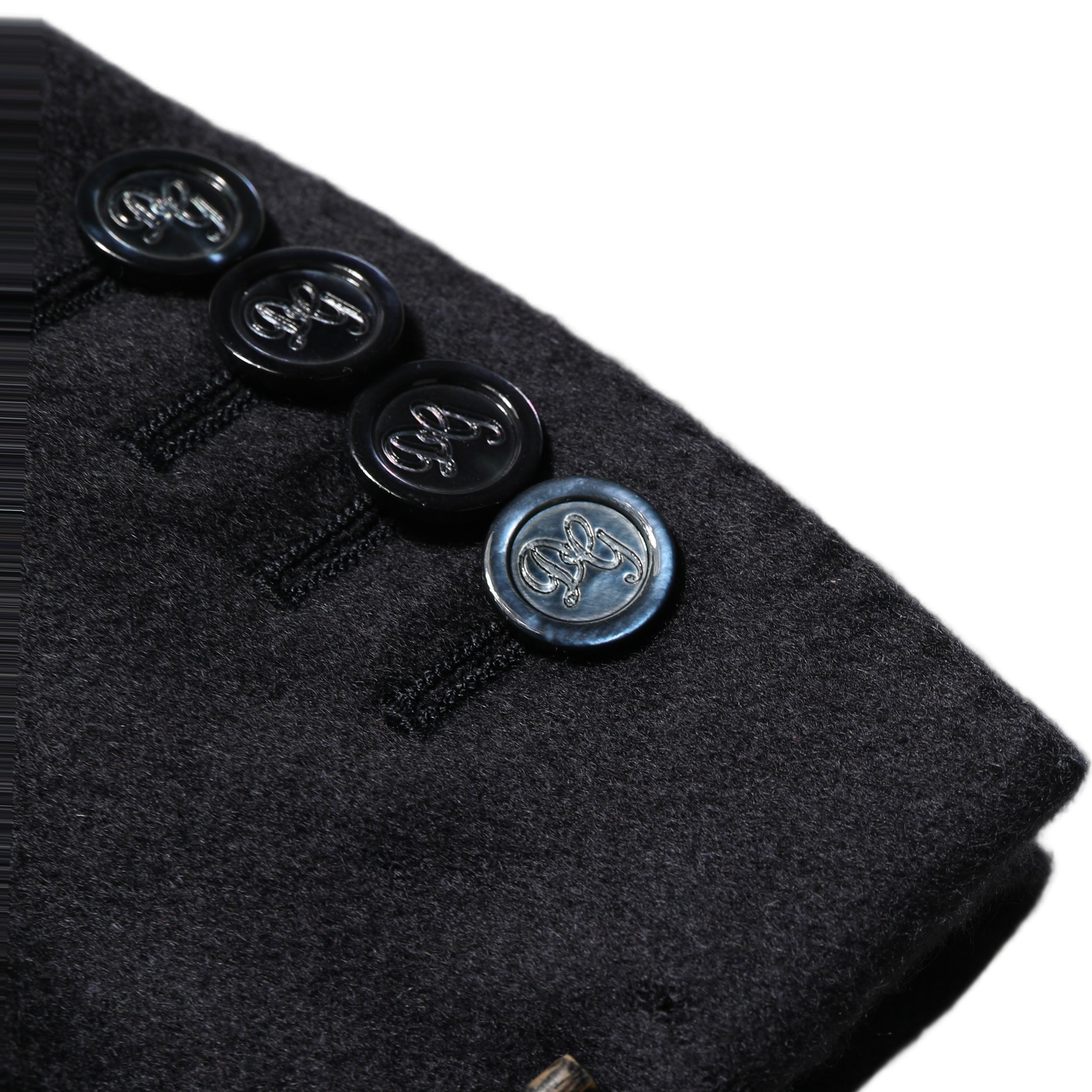Black Cashmere Single Breasted Blazer Jacket