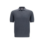 Gray Cotton Polo Shirt