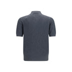 Gray Cotton Polo Shirt