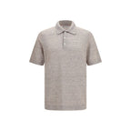 Beige Linen Polo Shirt