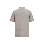 Beige Linen Polo Shirt