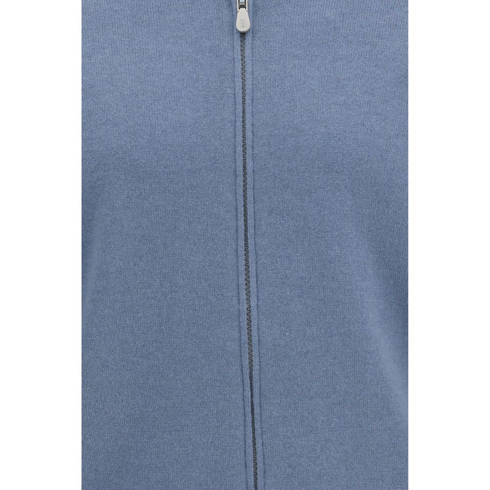 Blue Cashmere Cardigan
