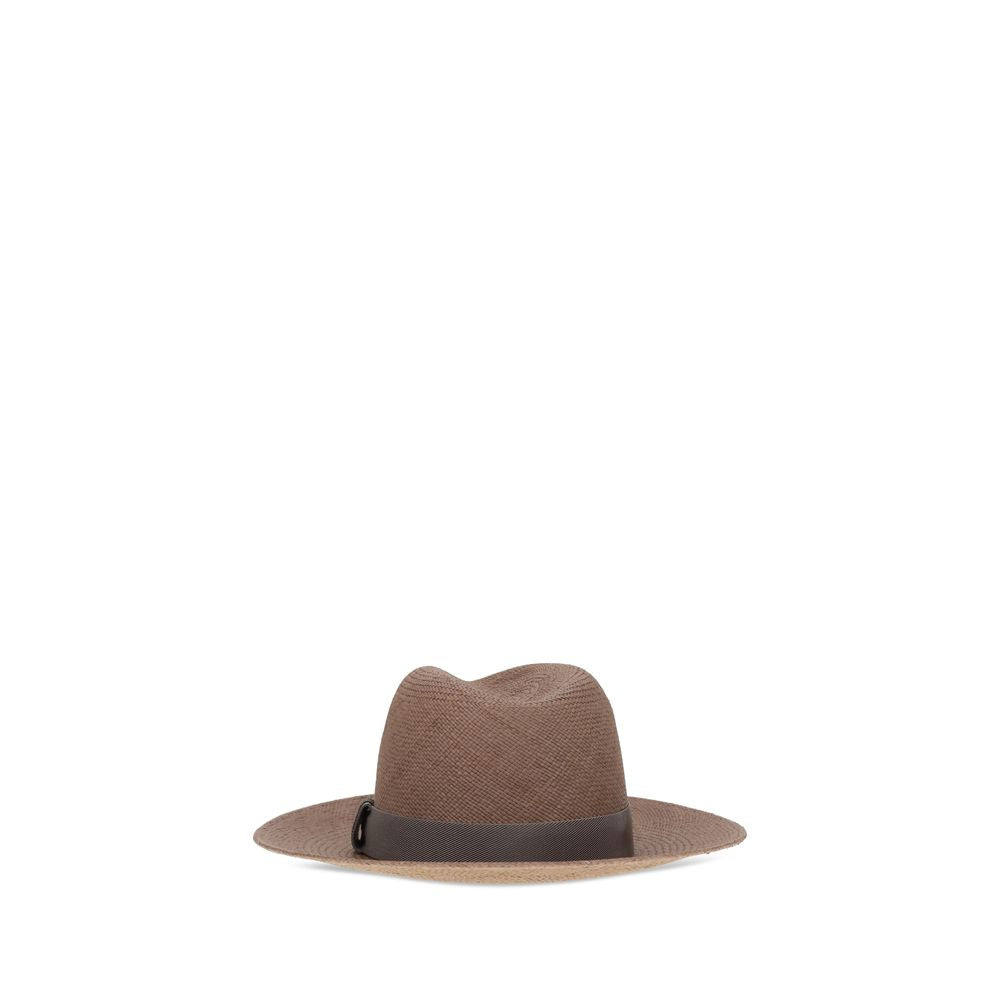Brown Straw Fedora