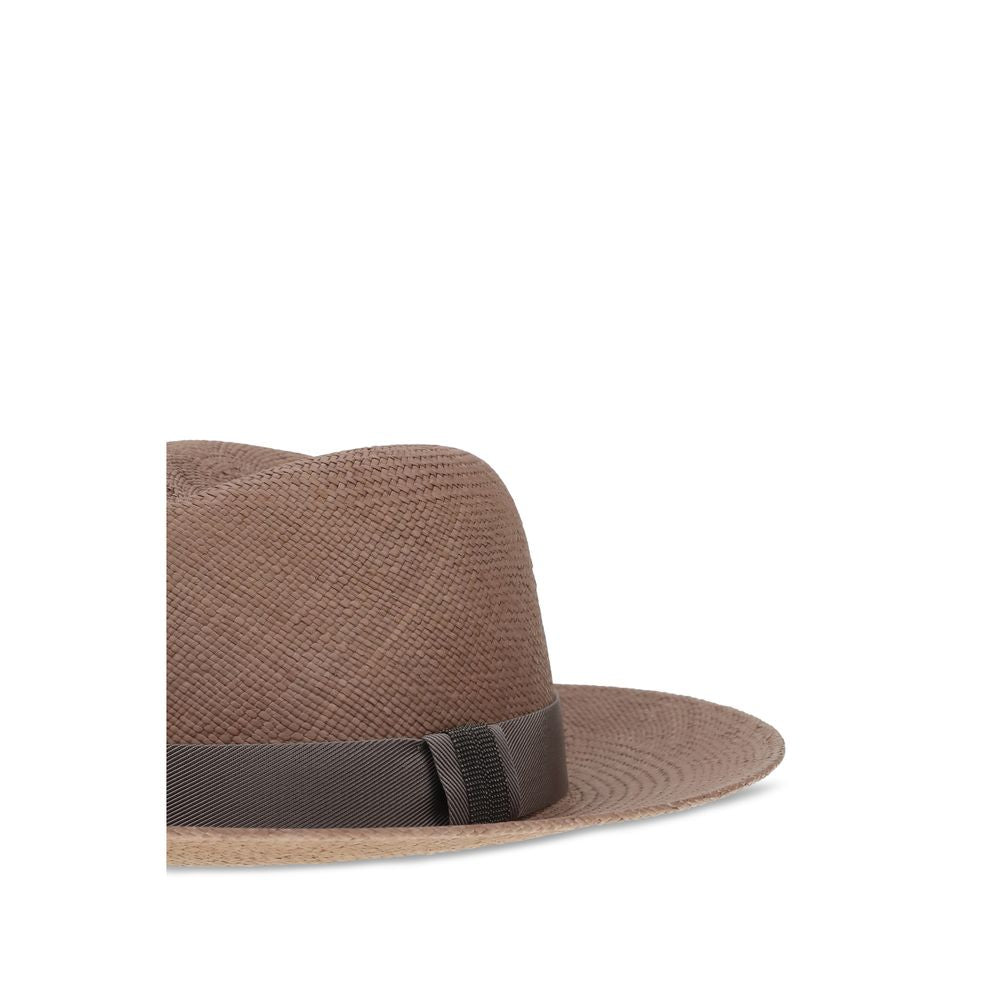 Brown Straw Fedora