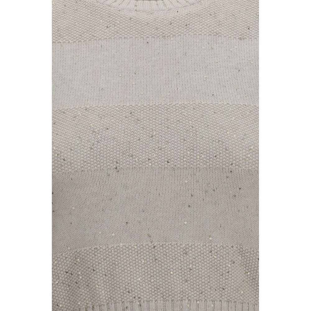 Beige Cotton Sweatshirt
