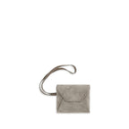 Gray Calf Leather Bos Taurus Keychain