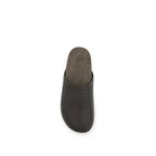 Brown Calf Leather Bos Taurus Slides