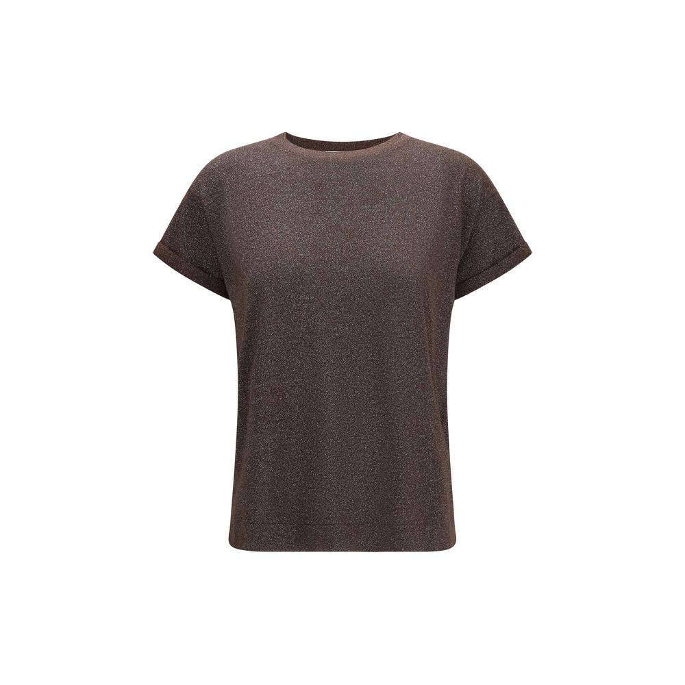 Brown Nylon T-Shirt
