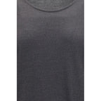 Gray Cashmere Sleeveles T-Shirt