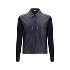 Blue Calf Leather Bos Taurus Leather Jacket