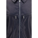 Blue Calf Leather Bos Taurus Leather Jacket