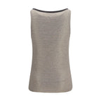 Beige Linen Tank Tops
