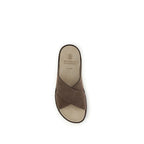 Brown Calf Leather Bos Taurus Flat Sandals