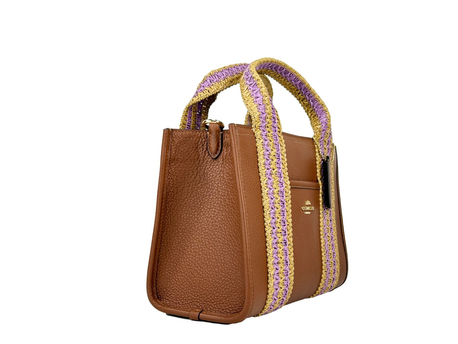 Coach Straw Web Smith 24 Tote Bag Purse