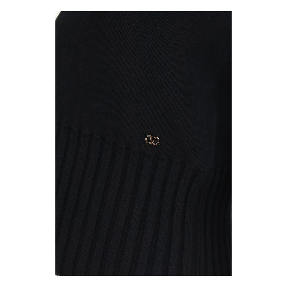 Black Cotton Cardigan