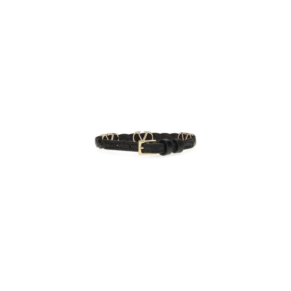 Black Calf Leather Bos Taurus Bracelet