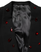 Black Crystal Embellished 2 Piece Suit