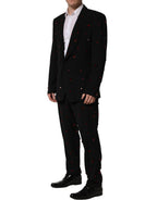 Black Crystal Embellished 2 Piece Suit
