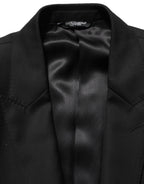 Black Wool Slim Fit Formal 2 Piece Men Suit
