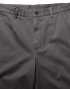 Dark Gray MidWaist Straight Men Trouser Pants
