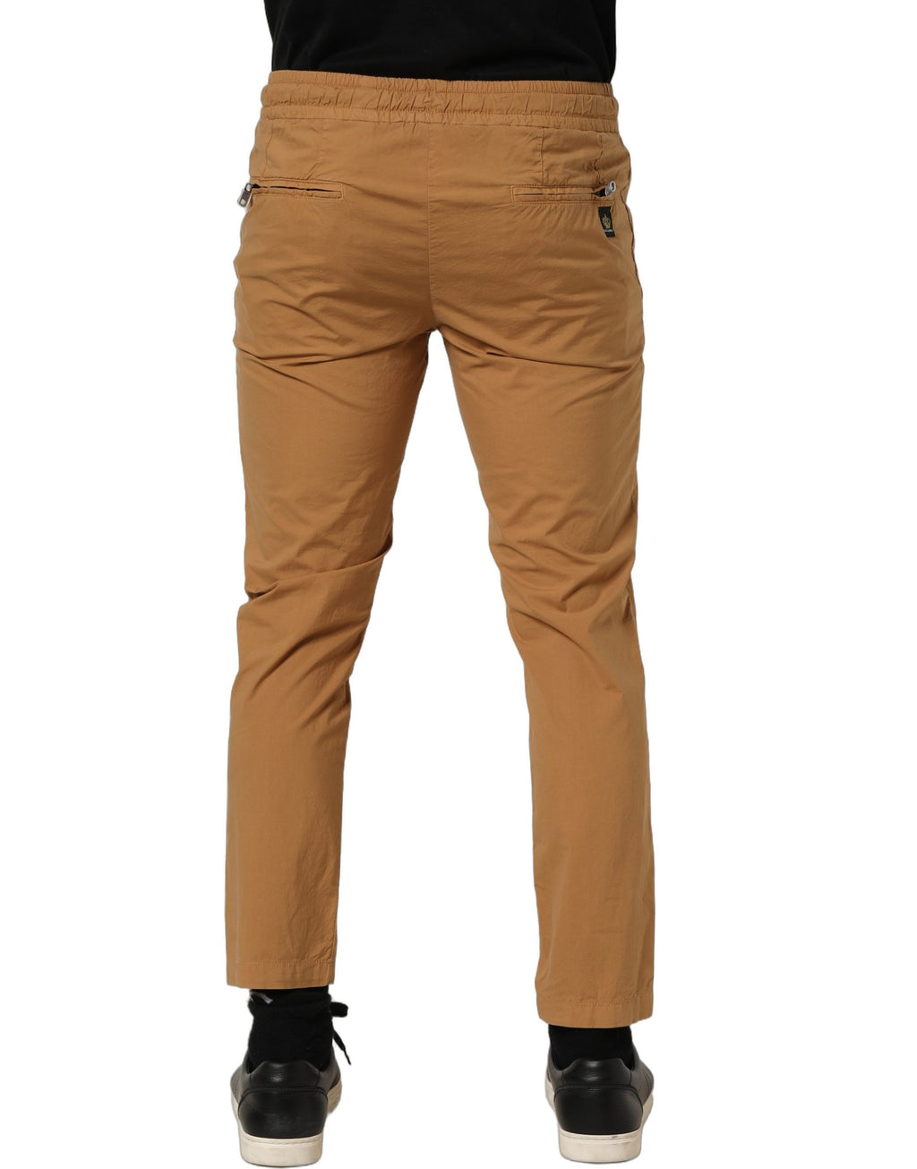 Brown MidWaist Skinny Jogger Sweatpants Pants