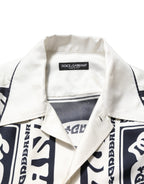 Black White Logo Bandana Short Sleeves Shirt