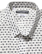 White Logo GOLD Long Sleeves Dress Shirt