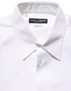 White GOLD Long Sleeves Bib Men Dress Shirt