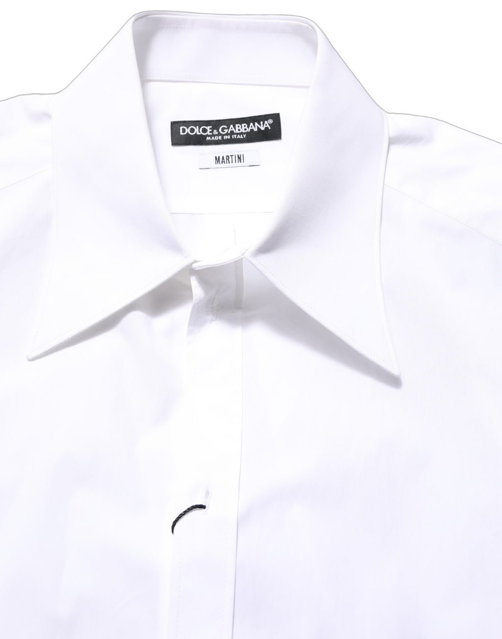 White MARTINI Long Sleeves Men Dress Shirt