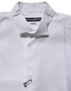 White Cotton MARTINI Sleeveless Men Dress Shirt