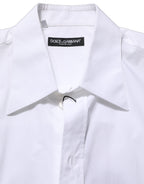 White Cotton Sleeveless Formal Dress Shirt