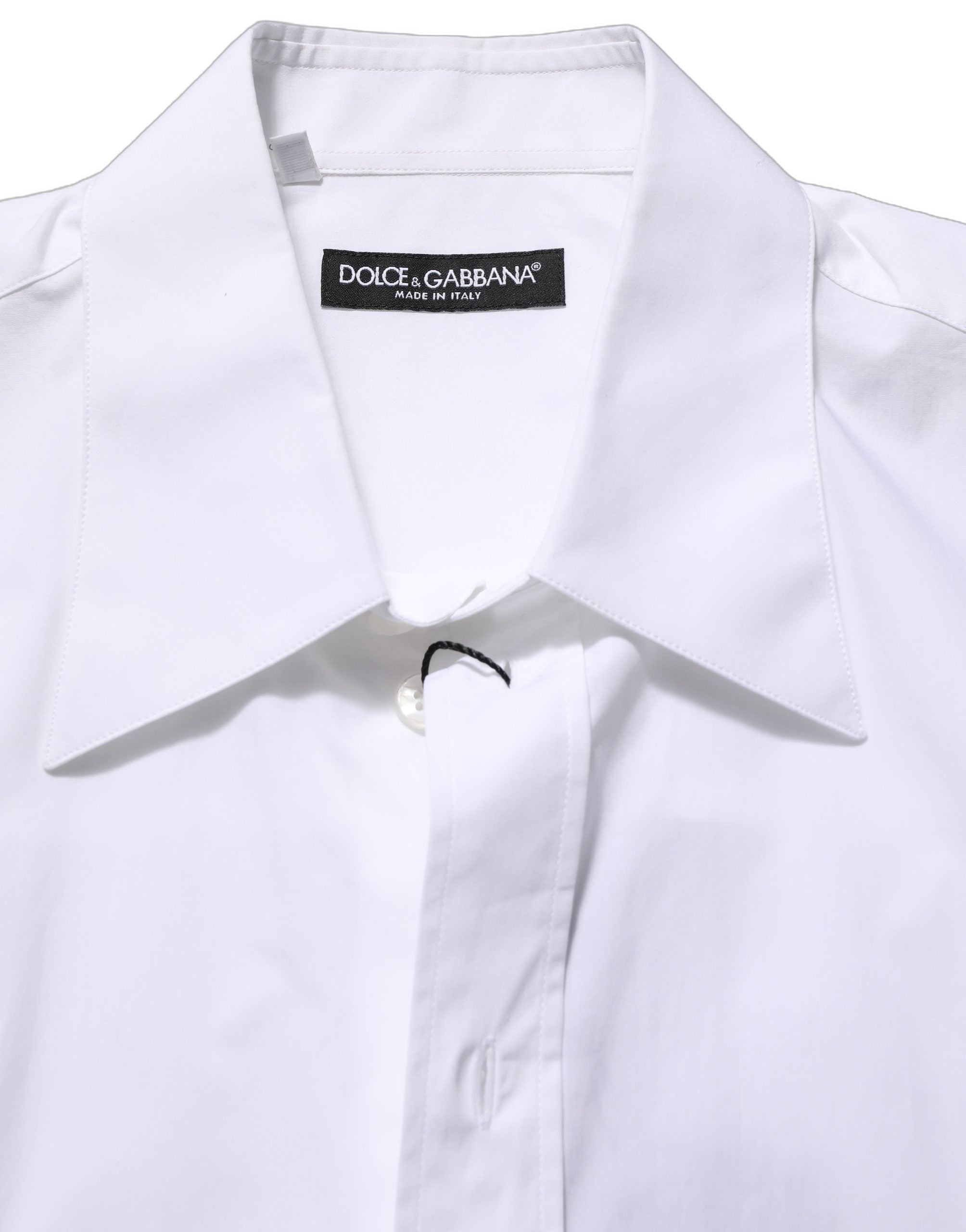 White Cotton Sleeveless Formal Dress Shirt