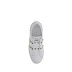 White Calf Leather Bos Taurus Sneakers