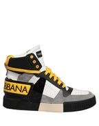 Multicolor Leather High Top Sneakers Shoes