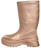 Rose Gold PVC Pull On Rain Boots Men Shoes