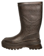 Bronze PVC Pull On Rain Boots Men Shoes