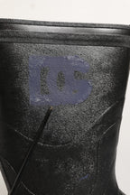 Black PVC Pull On Rain Boots Men Shoes
