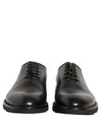 Black Leather Men Oxford Dress Formal Shoes