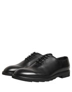 Black Leather Men Oxford Dress Formal Shoes