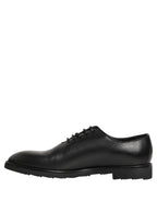 Black Leather Men Oxford Dress Formal Shoes