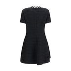 Black Cotton Casual Dress